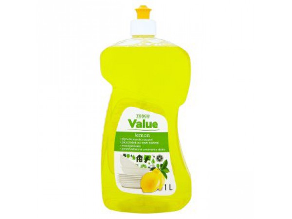 Tesco Value Жидкость для мытья посуды (лимон), 1 л